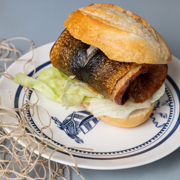 Räucherrollmops Fischbrötchen